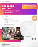 ARUBA INSTANT ON AP25 .11AX 4X4 WI-FI ACCESS POINT RW REST-OF-WORLD MODEL -WHITE - Like New