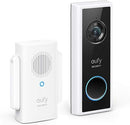 eufy Security Video Doorbell C210 White Wireless Kit Camera T8222 - White Like New