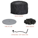 CosmoLiving by Cosmopolitan Astra Collection 23" Fire Pit Dark Gray - 87832CHC1E - Like New