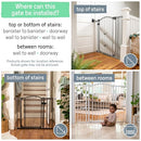 Summer Infant Extra Tall Decor Pet and Baby Gate, 4 ft, 4 in W, 3 ft tall - Like New