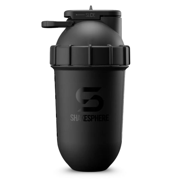 SHAKESPHERE Tumbler Protein Shaker Bottle BPA-Free 24oz Black - Like New