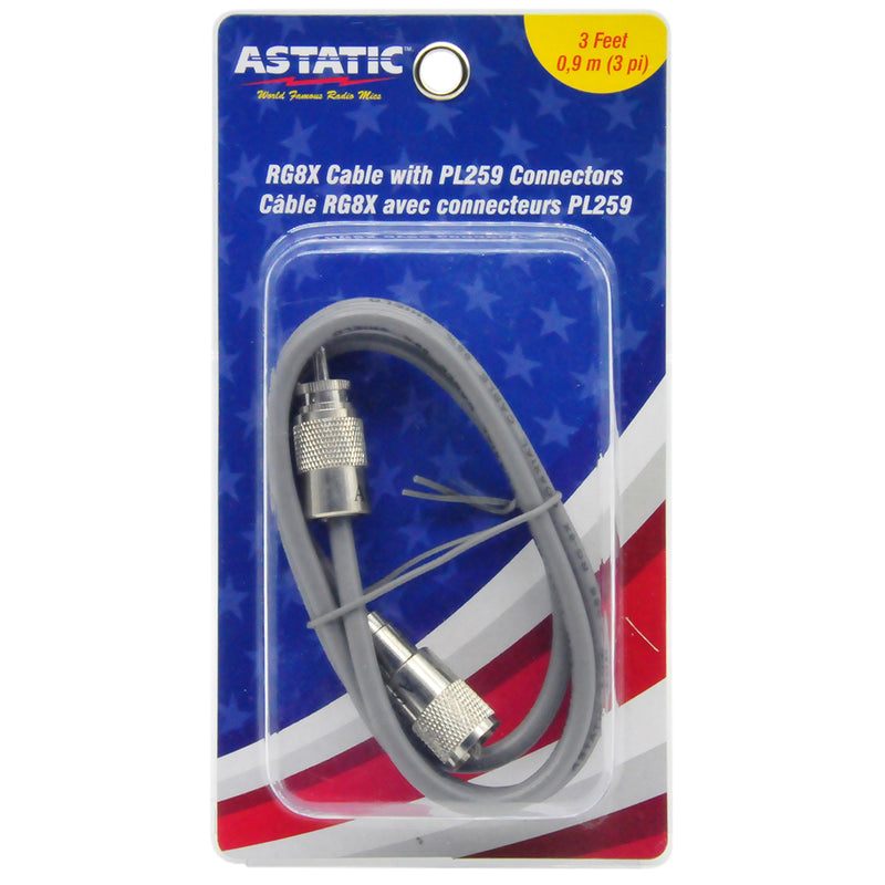 ASTATIC 3FT GRY CBL W.AST PL259