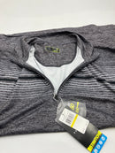 PGA TOUR MOTIONFLUX 360 MENS POLO SHIRT LONG SLEEVE - SIZE: M - GRAY HEATHER - Brand New
