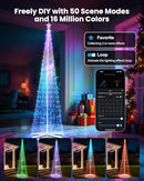 Brightown 12FT Outdoor Christmas Cone Tree Light, 443 LED Music - Like New