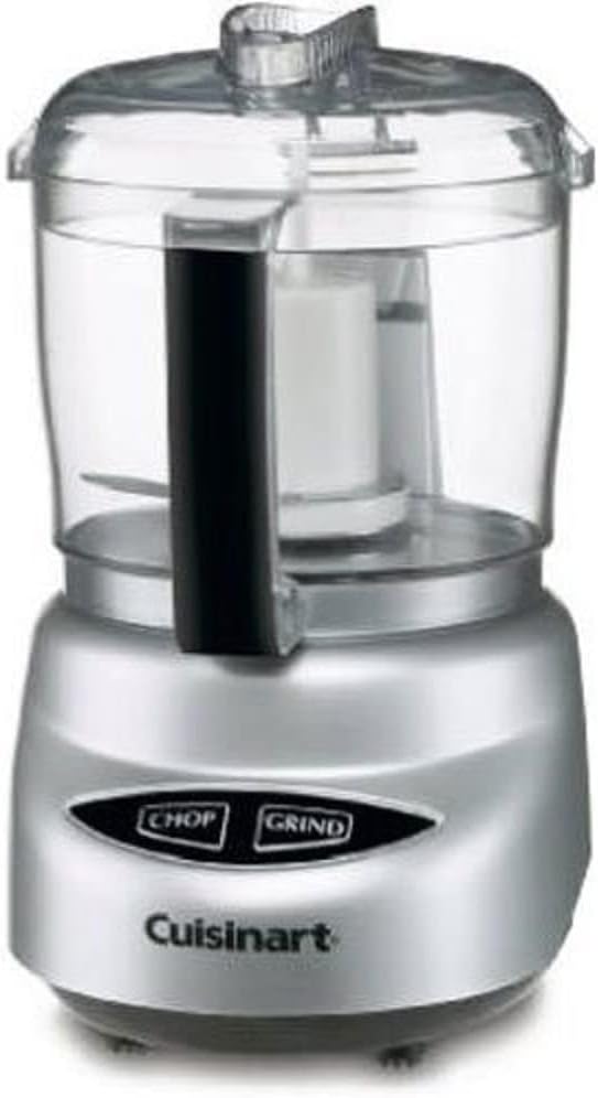 Cuisinart DLC-2ABC Food Processor, Mini-Prep 3 Cup, 24 oz Brushed Chrome Nikel Like New