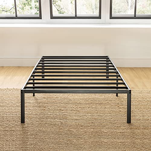 BEST PRICE MATTRESS 14 INCH SIMPLY STURDY METAL PLATFORM BED TWIN - BLACK - Like New