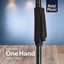 HOLA! MUSIC MICROPHONE STAND TRIPOD BOOM ARM FLOOR ADJUSTABLE - BLACK - Like New