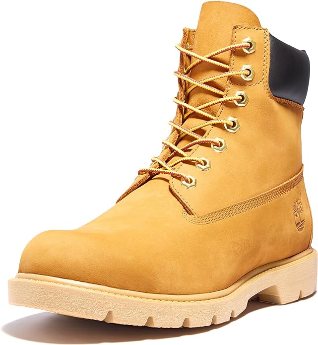 TB010061713 Timberland Men's 6-Inch Premium Waterproof Boot WHEAT Nubuck 12 Like New