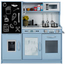 Best Choice Products Pretend Play Kitchen Wooden Toy Set for Kids - Blue - Brand New