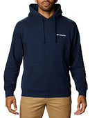 Columbia Men's Viewmont II Sleeve Graphic Hoodie - Collegiate Navy/White - M - Like New