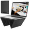 ABOVETEK ULTRA-SLEEK PORTABLE LAPTOP STAND 2-IN-1 FOLDABLE - BLACK New