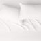 AMAZON BASICS 4 PIECE DELUXE MICROFIBER BED SHEETS QUEEN SIZE, SOLID - CREAM - Brand New