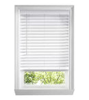 HOME DECORATORS COLLECTION CORDLESS FAUX WOOD BLINDS - WHITE - Like New