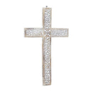 Deco 79 Mango Wood Biblical Home Wall Decor Carved Cross Wall Statue - Brand New