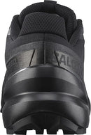 SALOMON MEN'S SPEEDCROSS 6 SNEAKER - SIZE: MEN 11.5 - BLACK/BLACK/PHANTOM - Like New