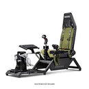 NEXT LEVEL RACING FLIGHT SIMULATOR COCKPIT: BOEING MILITARY EDITION BLACK/GREEN - Like New