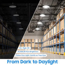 200W UFO LED High Bay Lights 5000K Daylight White, 30000LM LED Shop Lights - Like New