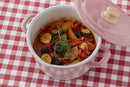 FUJIHORO COTTON SERIES ASH PINK 2.4 QT CASSEROLE - ASH PINK - Brand New