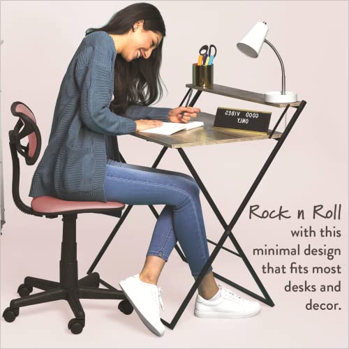 URBAN LIFESTYLE SWIVEL MESH DESK CHAIR 21D X 21W X 34H IN WK657587 - BLUSH - Like New