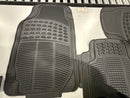 GENERIC INTERIOR CAR FLOOR MATS 3 PIECE DUTY UNIVERSAL FIT - BLACK - Like New
