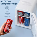 ANTARCTIC STAR COMPACT REFRIGERATOR, PORTABLE MINI FRIDGE, 4L - WHITE - Like New