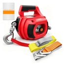 FITHOIST DRILL POWERED PORTABLE WINCH 1000LBS, 40FT PORTABLE DRILL - RED - Like New