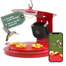 PERKY-PET SMART BIRD FEEDER WITH CAMERA FOR HUMMINGBIRDS 20 OZ - RED - Like New