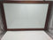 EXCELLO GLOBAL PRODUCTS WOODEN MAGNETIC DRY ERASE WHITEBOARD - TORCHED RUSTIC - Like New