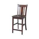 IC International Concepts San Remo 24" Seat H Counter Height Stool - Rich Mocha - Brand New