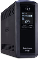 CyberPower CP1350AVRLCD Intelligent LCD UPS System - BLACK Like New