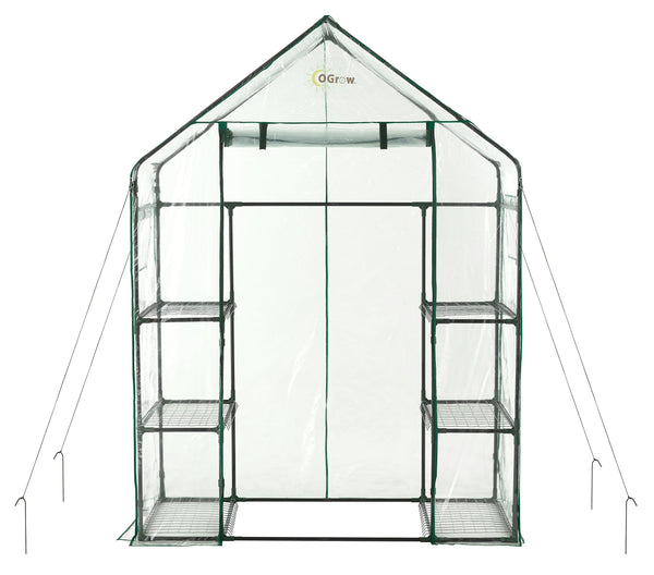 OGROW MACHRUS OGROW GREENHOUSE GREEN HOUSE SMALL GREENHOUSES OUTSIDE - GREEN - Like New
