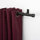 1 Inch Industrial Curtain Rod 72-144 Inch Curtain Rod B098NS3LWX - Black - Brand New