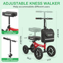 Dacare 12" All Terrain Knee Scooter, Foldable Knee Scooter - Honeycomb Wheels - Brand New
