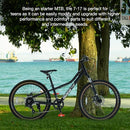 ROYALBABY KIDS MOUNTAIN BIKE ALUMINIUM 24" 1-SPEED/8-SPEED RB24-37 - BLACK - Like New