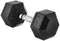 AMAZON BASICS RUBBER HEX DUMBBELL HAND WEIGHT - BLACK - Like New