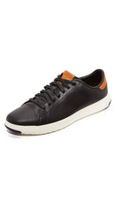 COLE HAAN MEN'S GRANDPRO TENNIS FASHION SNEAKER SIZE: MEN 11.5 BLACK/BRITISH TAN - Like New