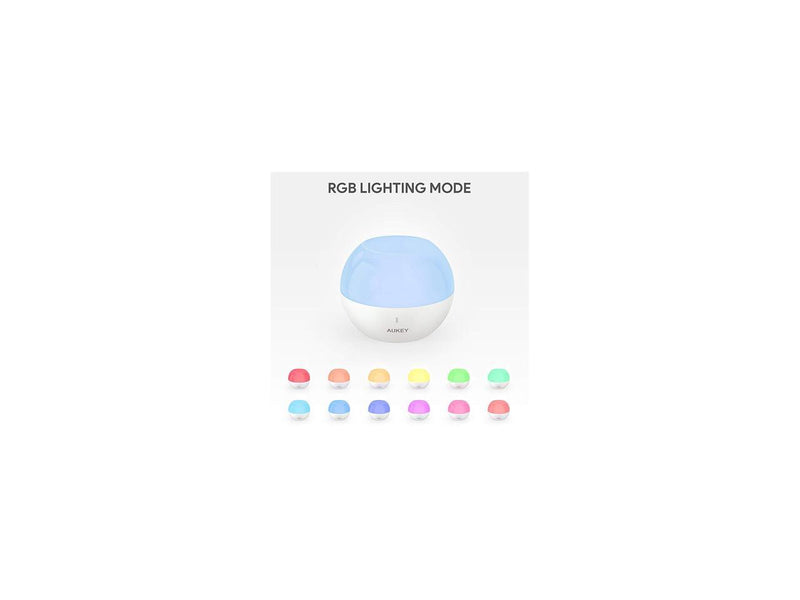 AUKEY Night Light, Touch Rechargeable Bedside Lamp LED RGB Color - Changing