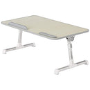 Amazon Basics Portable Foldable Adjustable Laptop Stand Tray Table Lap - Cream - Like New