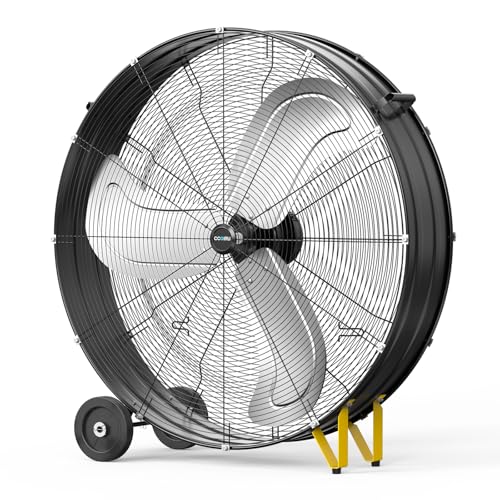 CCGIRU HIGH VELOCITY INDUSTRIAL DRUM FAN 36" SFDC-900F - BLACK - Like New