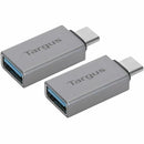 TARGUS® USB-C TO USB-A ADAPTERS, SILVER, PACK OF 2 ADAPTERS, ACA979GL - Like New