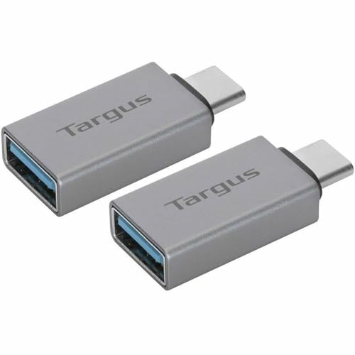 TARGUS® USB-C TO USB-A ADAPTERS, SILVER, PACK OF 2 ADAPTERS, ACA979GL - Like New