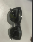 RAY BAN RB4154 57MM RECTANGLE SUNGLASSES BLACK FRAME BLACK LENSES - BLACK - Like New