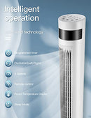 Selanto 36'' Tower Fan with Remote, Portable 80° Oscillating FanTFR-20RW1 -White - Like New