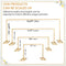 Suuwoee Wedding Arch Backdrop Stand, 10x10Ft Adjustable Backdrop, GM-2-GOLD - Like New