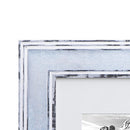 Frame Distressed Blue, Matted to 8x10, Frames by EcoHome B077XXRK9Q - Brand New