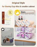 GRACENAL WATER BOTTLE ORGANIZER HOLDER FOR STANLEY CUP ACCESSORIES 3PACK - CLEAR - Like New