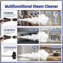 AULANK STEAM CLEANER, 14PCS, 6 LEVEL, HEAT 15S UP, TC-SC-002-2RED - 2-RED - Like New