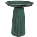 Sunnydaze Gleeful Garden 23" Tall Metal Modern Bird Bath for Outside - Brand New