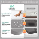 IDEA HOME OUTDOOR CHAIR CUSHIONS SET OF 2, 17"x17"x3" - SILVER GRAY - Like New