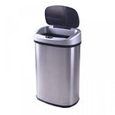 FDW KITCHEN TRASH CAN WITH LID BRUSHED STAINLESS STEEL RECTANGULAR TC-1350R - Like New